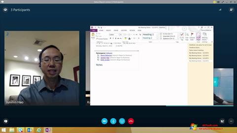 Posnetek zaslona Skype for Business Windows 7