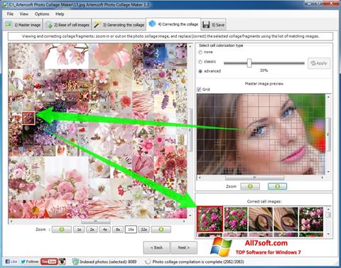 Posnetek zaslona Photo Collage Windows 7