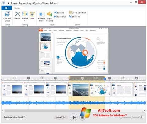 Posnetek zaslona iSpring Free Windows 7
