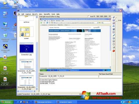 Posnetek zaslona Screenshot Captor Windows 7