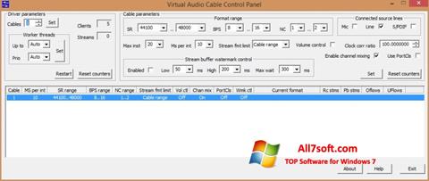 Posnetek zaslona Virtual Audio Cable Windows 7