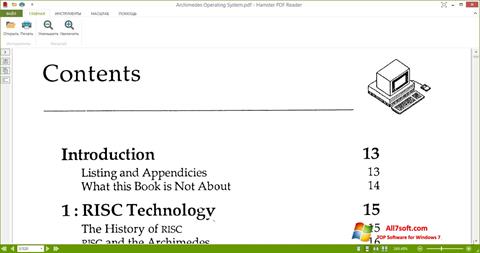 Posnetek zaslona Hamster PDF Reader Windows 7