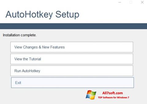 Posnetek zaslona AutoHotkey Windows 7
