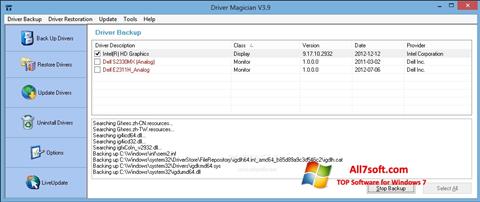 Posnetek zaslona Driver Magician Windows 7