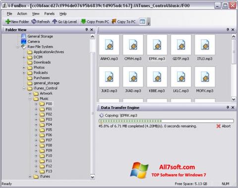 Posnetek zaslona iFunBox Windows 7
