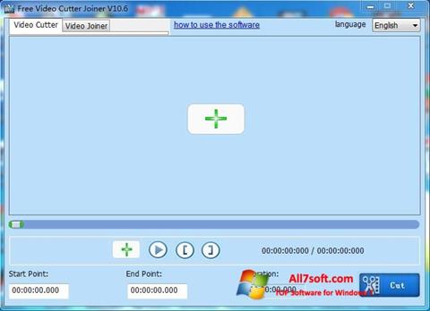 Posnetek zaslona Free Video Cutter Windows 7