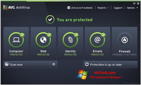 Posnetek zaslona AVG AntiVirus Pro Windows 7