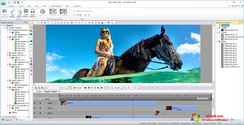 Posnetek zaslona VSDC Free Video Editor Windows 7